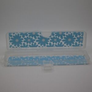 Pen Gear Pencil Case‎ Blue Floral School Supply Organizer Storage